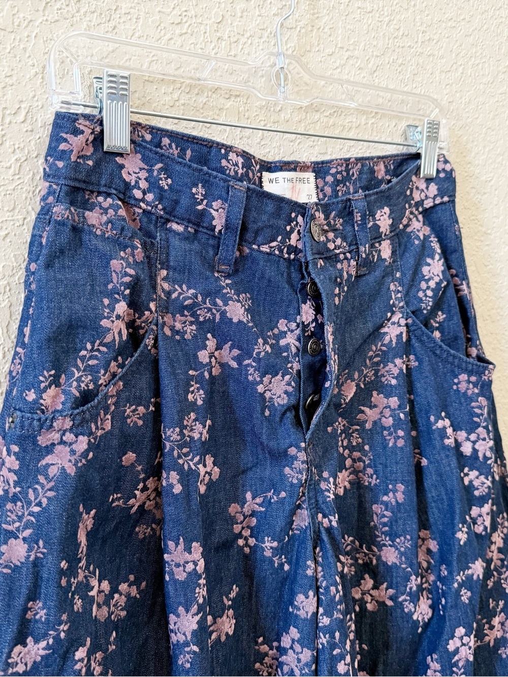 Free People We The Free Jeans About That Baggy Trousers Barrel Balloon Flocked - Picture 8 of 13